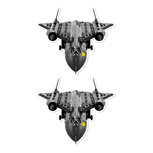 Mini Lockheed SR-71 Blackbird Sticker (Pack of 2) - Mini Military Stickers