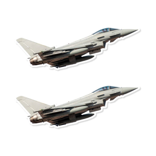 Mini Eurofighter Typhoon British Aerospace EAP Sticker (Pack of 2) - Mini Military Stickers