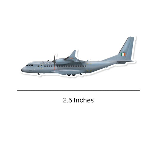 Mini Airbus C-295 IAF Sticker (Pack of 2) - Mini Military Stickers