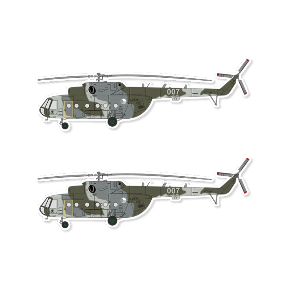 Mini MI-8 MTV-5  Rostec Sticker (Pack of 2) - Mini Military Stickers