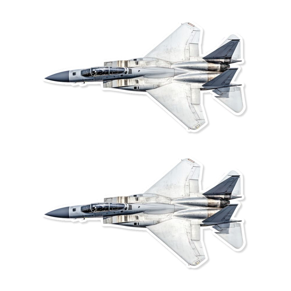 Mini McDonell Douglas F-15 Eagle Sticker (Pack of 2) - Mini Military Stickers