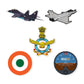 Aviation Mini Military Stickers Combo