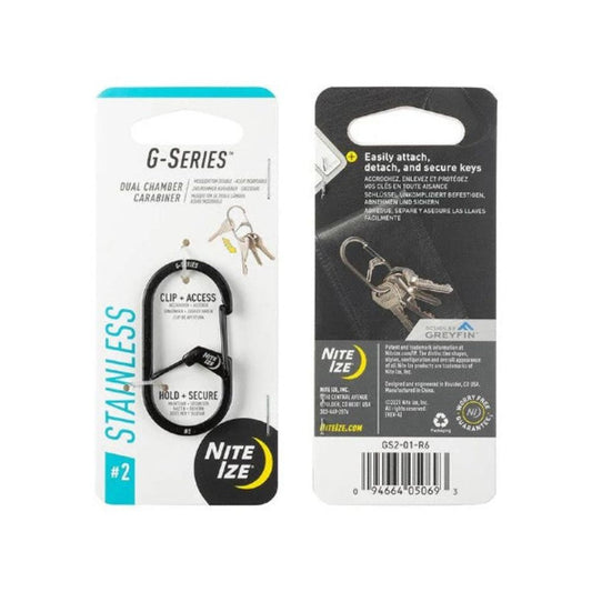 G-Biners Dual Chamber Carabiner - Black