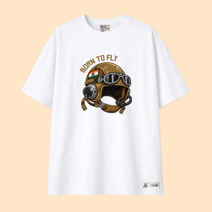 Born to Fly T-Shirt | Indian Air Force Aviation Graphic Tee | Deltatac