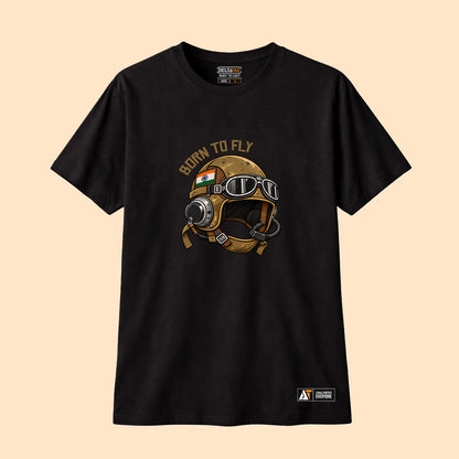 Born to Fly T-Shirt | Indian Air Force Aviation Graphic Tee | Deltatac