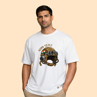 Born to Fly T-Shirt | Indian Air Force Aviation Graphic Tee | Deltatac
