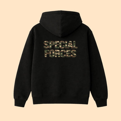 Special Forces “Balidaan” Black Hoodie | Tactical Lifestyle Essential