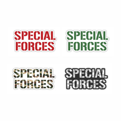 Special Forces Typography Vinyl Sticker