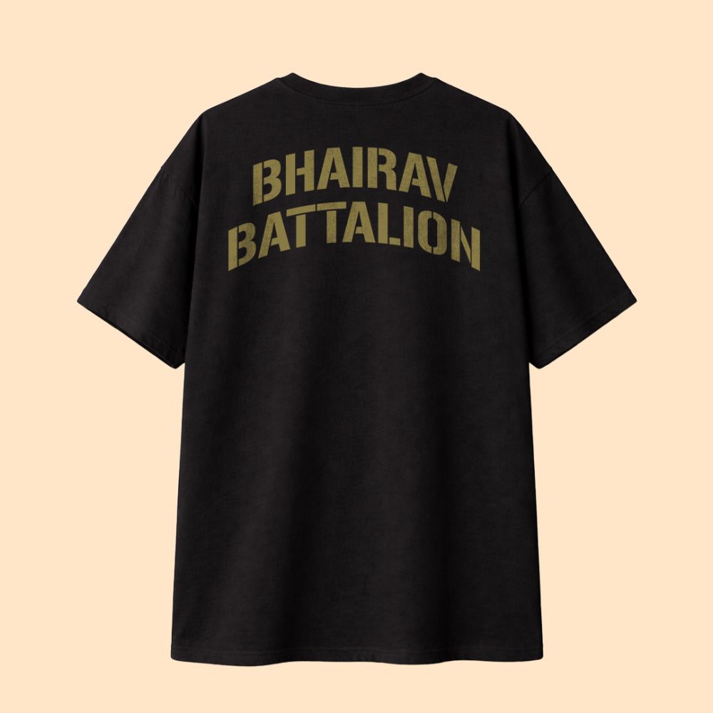 Bhairav Battalion Tactical T-Shirt – Operator Series | Black Premium Cotton Tee