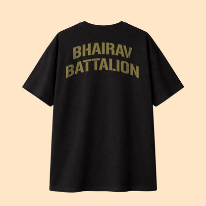Bhairav Battalion Tactical T-Shirt – Operator Series | Black Premium Cotton Tee