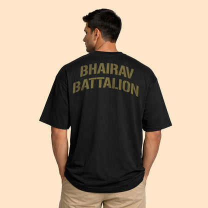 Bhairav Battalion Tactical T-Shirt – Operator Series | Black Premium Cotton Tee