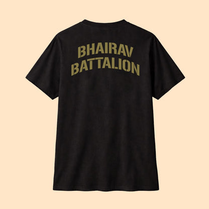 Bhairav Battalion Tactical T-Shirt – Operator Series | Black Premium Cotton Tee