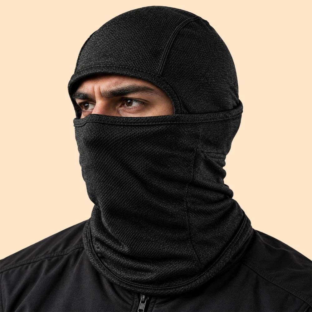 Black Full Face Mask | Military Style Balaclava | DeltaTac