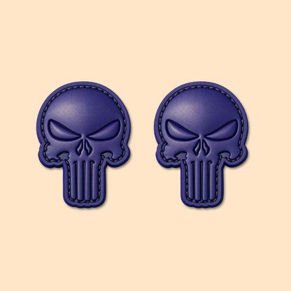 Tactical Skull Die-Cut Velcro Patch | Contoured PVC Morale Patch | Deltatac