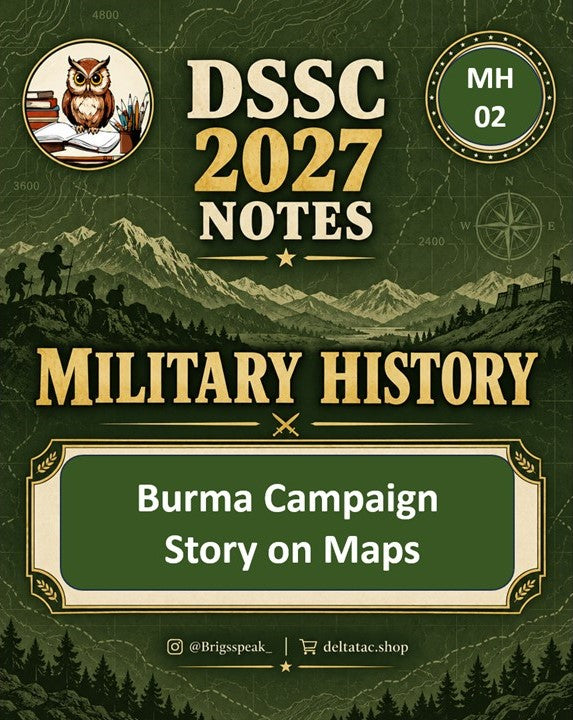 Burma Campaign  Story on Maps DSSC 2027 Military History MH 02