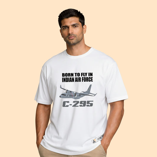 Born to Fly In Indian Air Force C-295 T-shirt