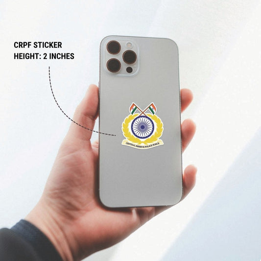 CRPF Logo Sticker (Pack of 2) - Mini Military Series