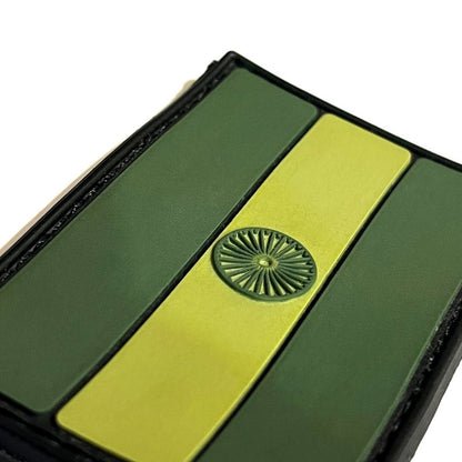 Tricolor India National Flag PVC Velcro Patch