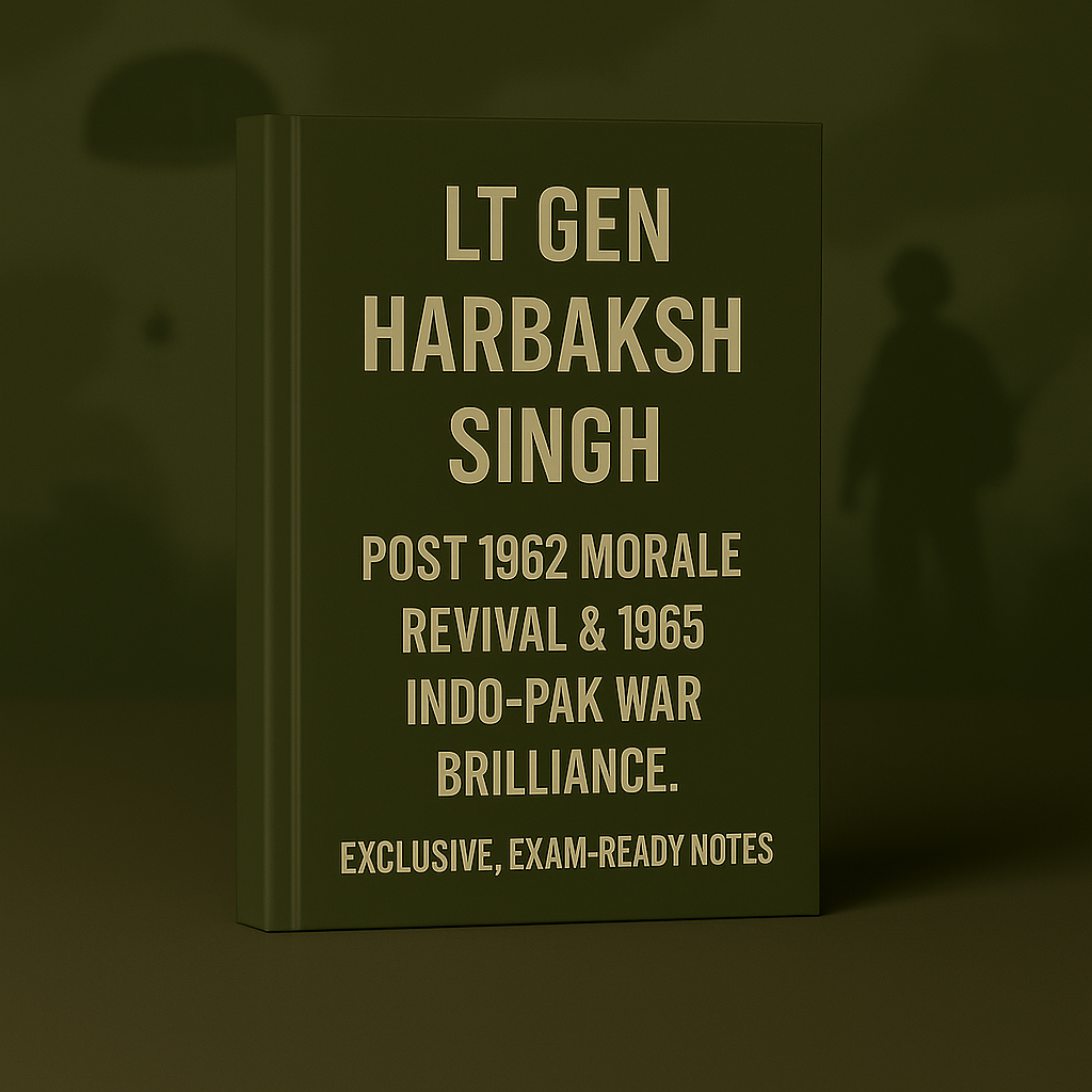 Autobiography Lt Gen Harbaksh Singh Question 7 & 9 E-book