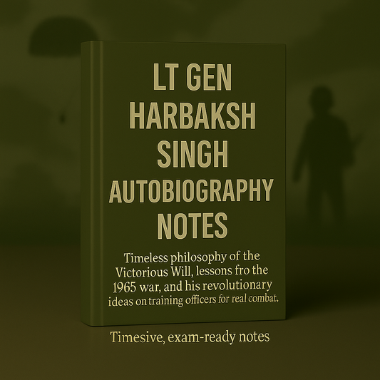 Autobiography Lt Gen Harbaksh Singh Question 10, 11 & 12 E-book