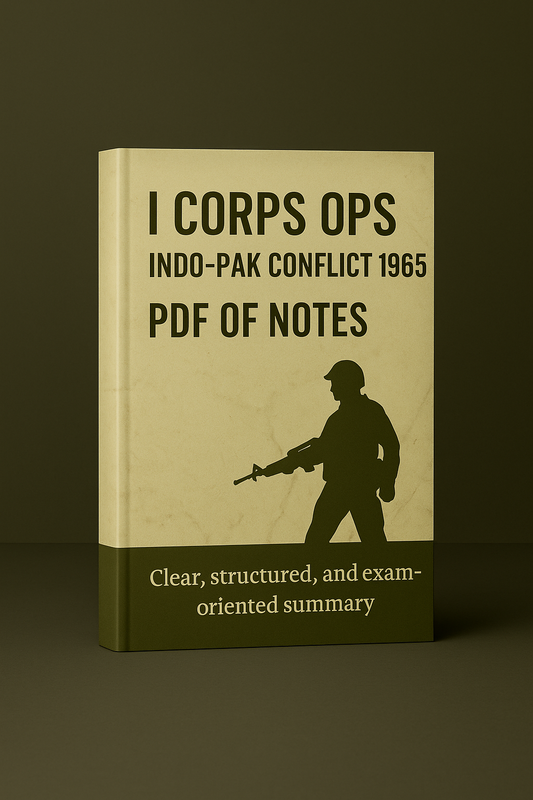 E book Notes & Presentation on –I Corps Operations, 1965 War
