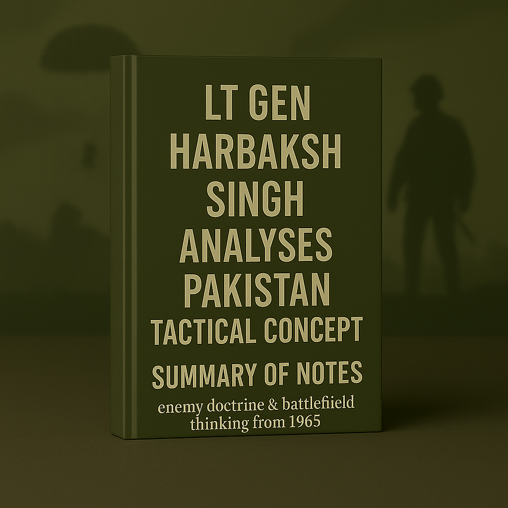 CH-8 Tactical concept and doctrine employed by the Pakistan Army (E-book Notes & Presentation)