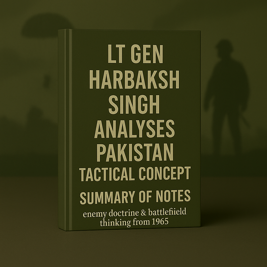 CH-8 Tactical concept and doctrine employed by the Pakistan Army (E-book Notes & Presentation)