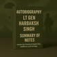 Autobiography Lt Gen Harbakash Singh Question 4 to 6 (E-book Notes & Presentation)