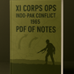 E book Notes & Presentation on –XI Corps Ops Indo Pak Conflict 1965