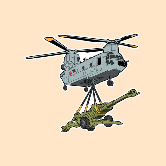 CH-47 Chinook Sticker | Military Helicopter Sticker | Tactical Vinyl Sticker | DeltaTac