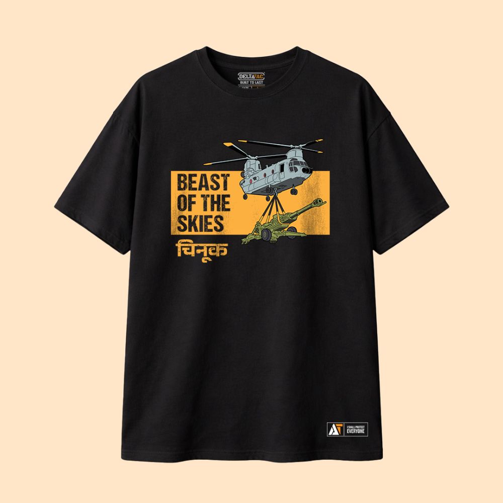 CH-47 Chinook Military Aviation T-Shirt | Tactical Helicopter Graphic T-Shirt | DeltaTac