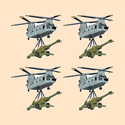 CH-47 Chinook Sticker | Military Helicopter Sticker | Tactical Vinyl Sticker | DeltaTac
