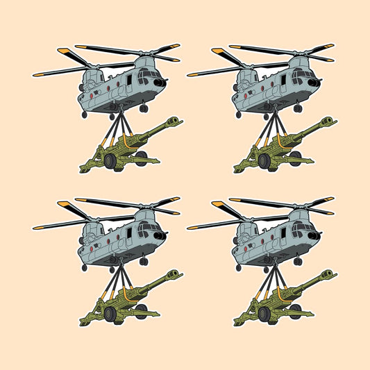 CH-47 Chinook Sticker | Military Helicopter Sticker | Tactical Vinyl Sticker | DeltaTac