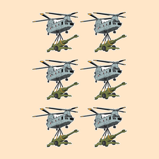 CH-47 Chinook Sticker | Military Helicopter Sticker | Tactical Vinyl Sticker | DeltaTac