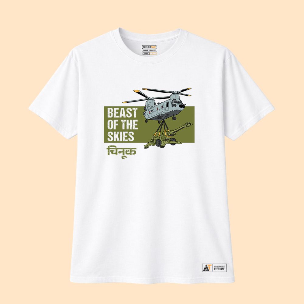 CH-47 Chinook Military Aviation T-Shirt | Tactical Helicopter Graphic T-Shirt | DeltaTac
