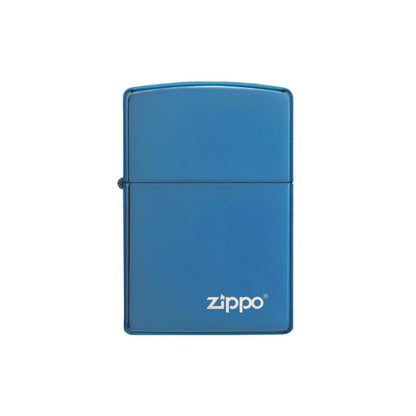 Classic High Polish Blue Zippo Logo Lighter