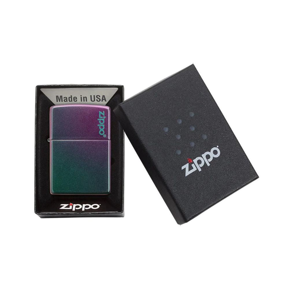 Classic Iridescent Zippo Logo Lighter