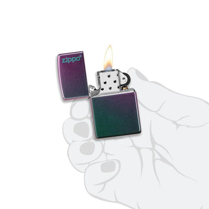 Classic Iridescent Zippo Logo Lighter