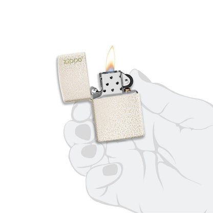 Classic Mercury Glass Zippo Logo Lighter