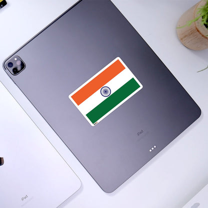 Tricolor Indian National Flag Sticker - Pack of 2