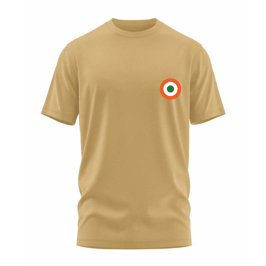 Plain Regular Roundel T-Shirt - Tan