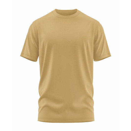 Plain Regular T-Shirt Combo - Tan