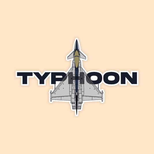 Eurofighter Typhoon Fighter Jet Sticker | Multirole Combat Aircraft Decal | DeltaTac