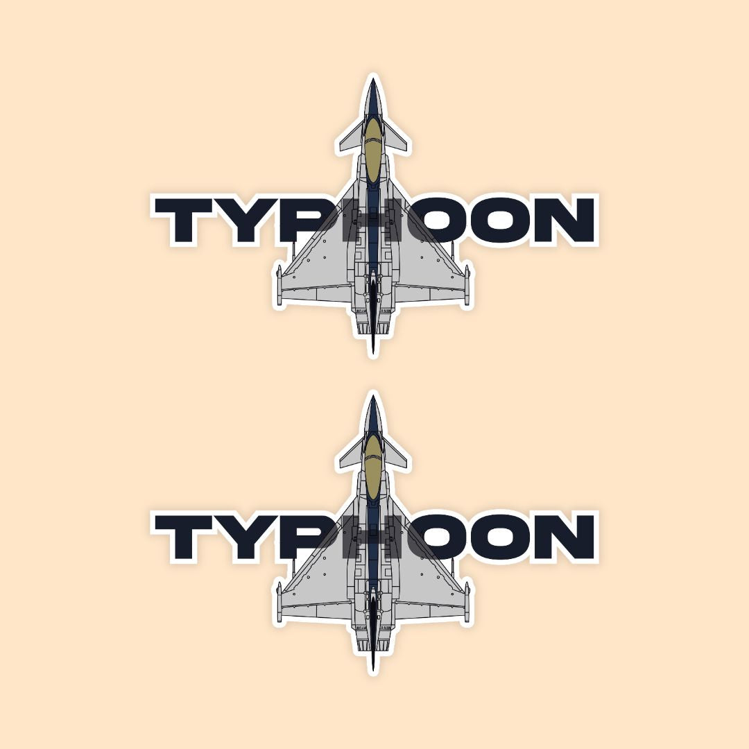 Eurofighter Typhoon Fighter Jet Sticker | Multirole Combat Aircraft Decal | DeltaTac