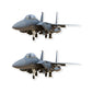 Mini F-15 Eagle Sticker (Pack of 2) - Mini Military Stickers