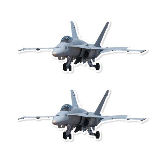 Mini FA-18 Hornet Sticker  (Pack of 2) - Mini Military Stickers