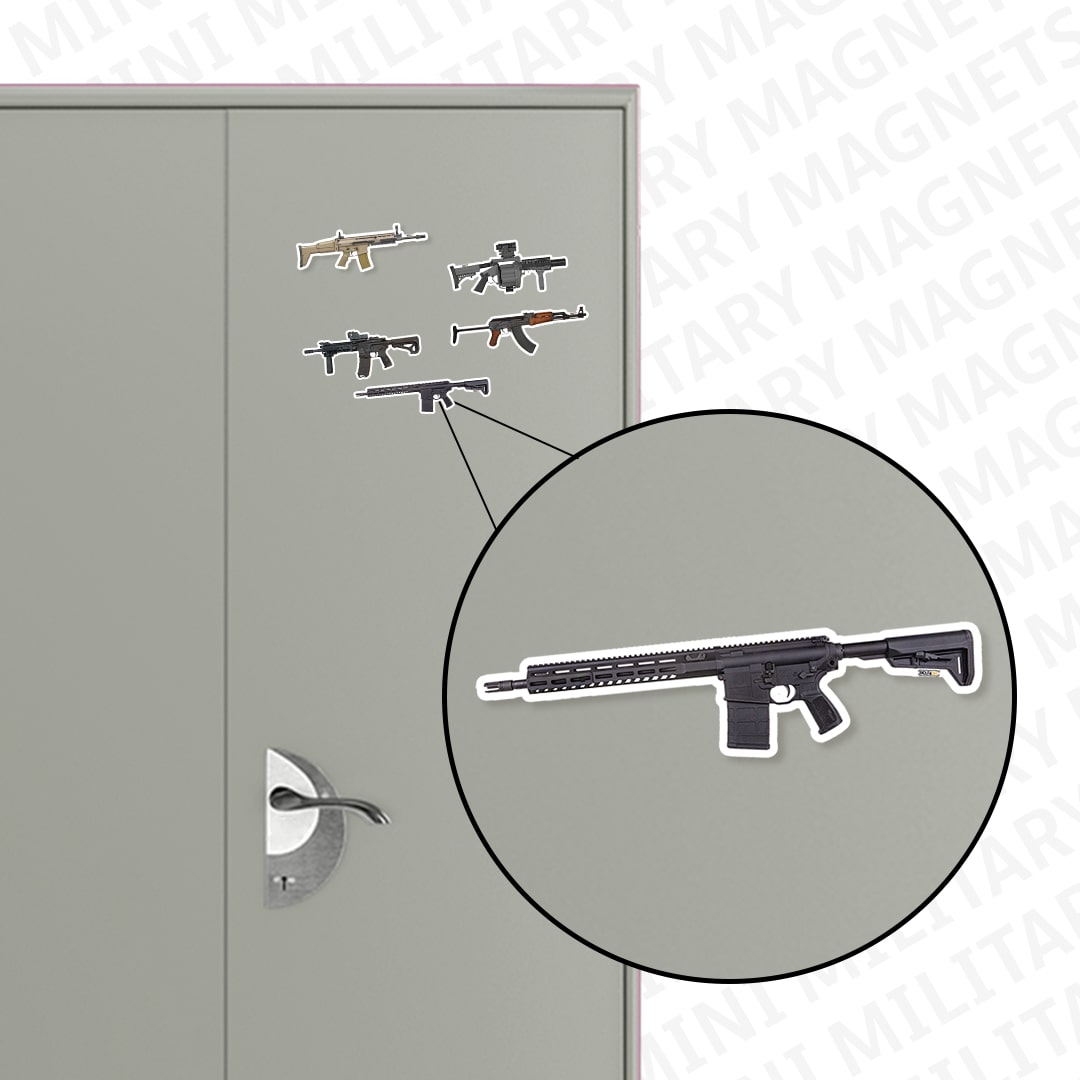 Mini Fridge Magnet - Sig Sauer Assault Rifle