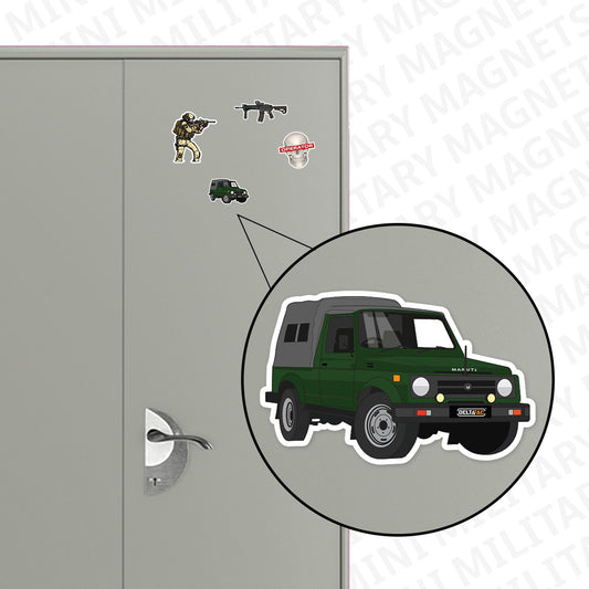 Indian Army Maruti Gypsy Mini Fridge Magnet