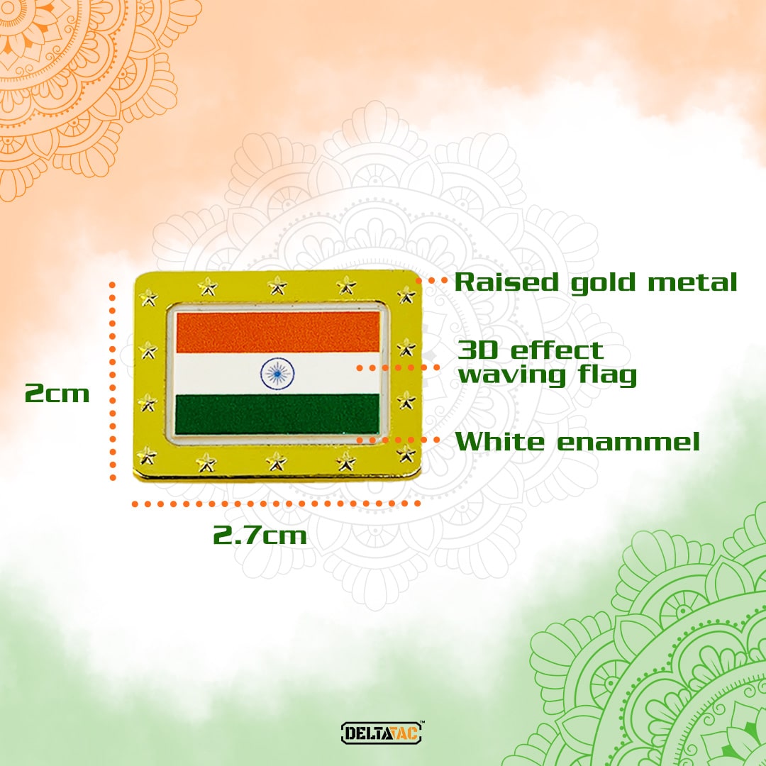 DT India Flag Lapel Pin