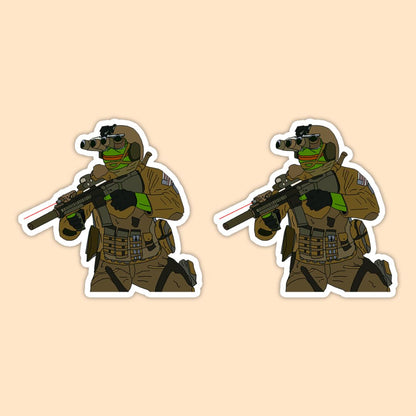 Frog Man Vinyl Sticker